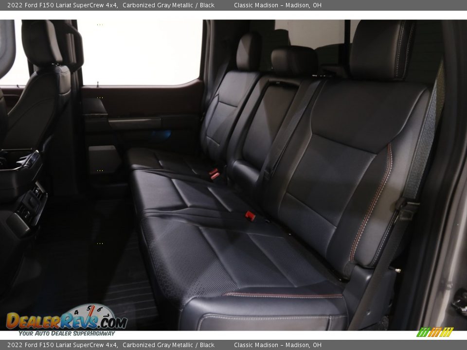 2022 Ford F150 Lariat SuperCrew 4x4 Carbonized Gray Metallic / Black Photo #22
