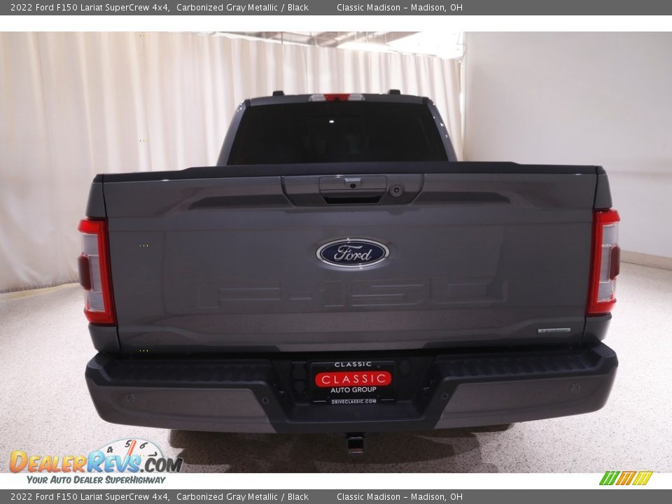 2022 Ford F150 Lariat SuperCrew 4x4 Carbonized Gray Metallic / Black Photo #23