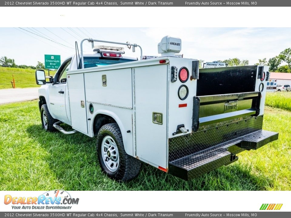 2012 Chevrolet Silverado 3500HD WT Regular Cab 4x4 Chassis Summit White / Dark Titanium Photo #6