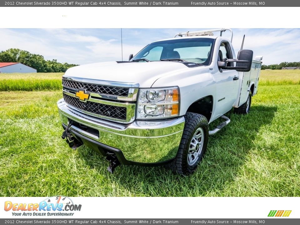 2012 Chevrolet Silverado 3500HD WT Regular Cab 4x4 Chassis Summit White / Dark Titanium Photo #8