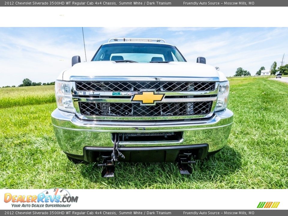 2012 Chevrolet Silverado 3500HD WT Regular Cab 4x4 Chassis Summit White / Dark Titanium Photo #9