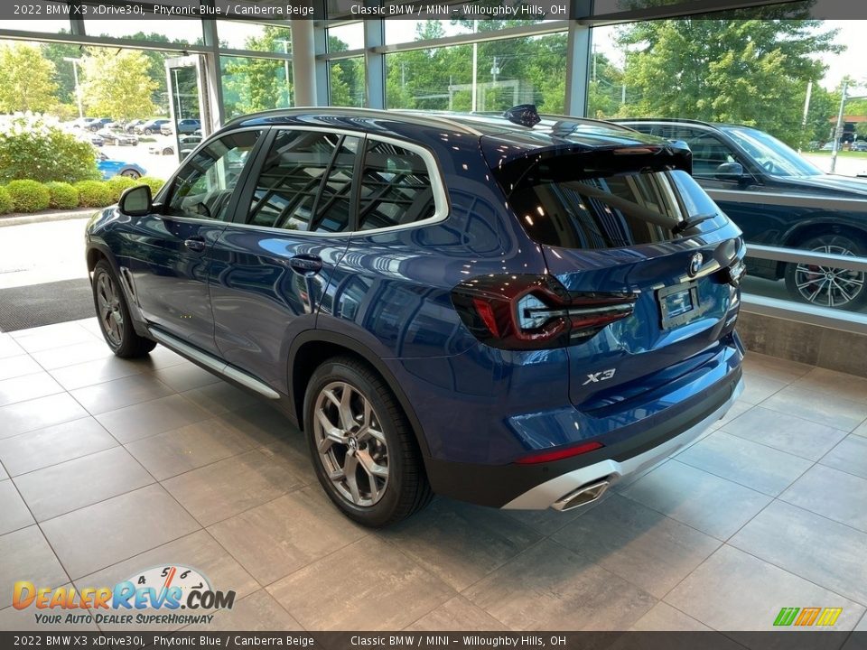 2022 BMW X3 xDrive30i Phytonic Blue / Canberra Beige Photo #2