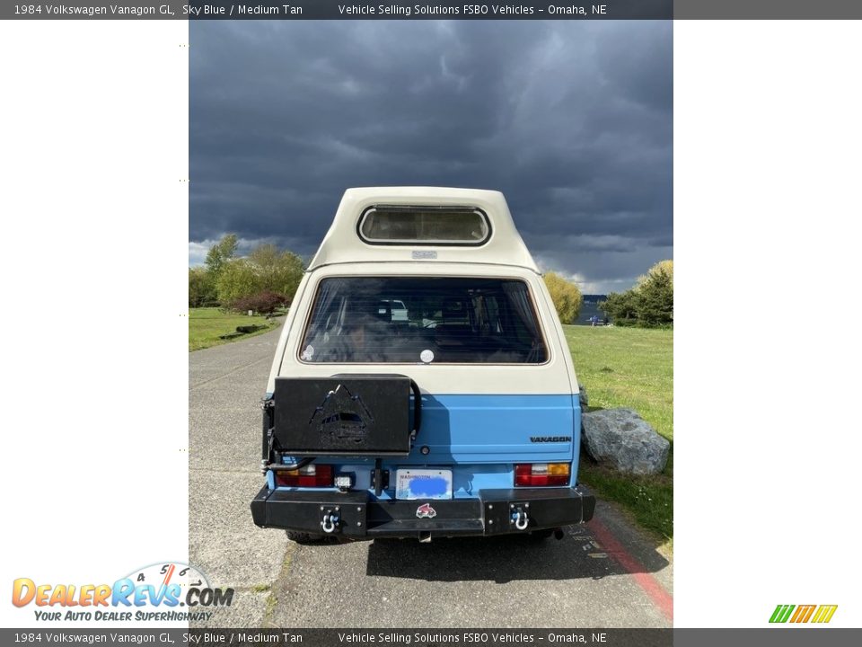1984 Volkswagen Vanagon GL Sky Blue / Medium Tan Photo #5