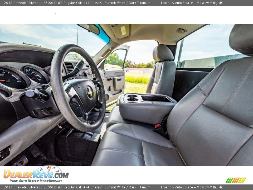 2012 Chevrolet Silverado 3500HD WT Regular Cab 4x4 Chassis Summit White / Dark Titanium Photo #17