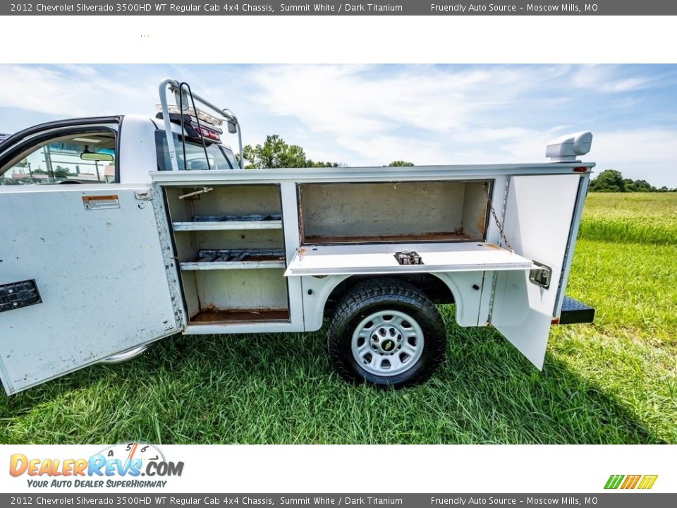 2012 Chevrolet Silverado 3500HD WT Regular Cab 4x4 Chassis Summit White / Dark Titanium Photo #19