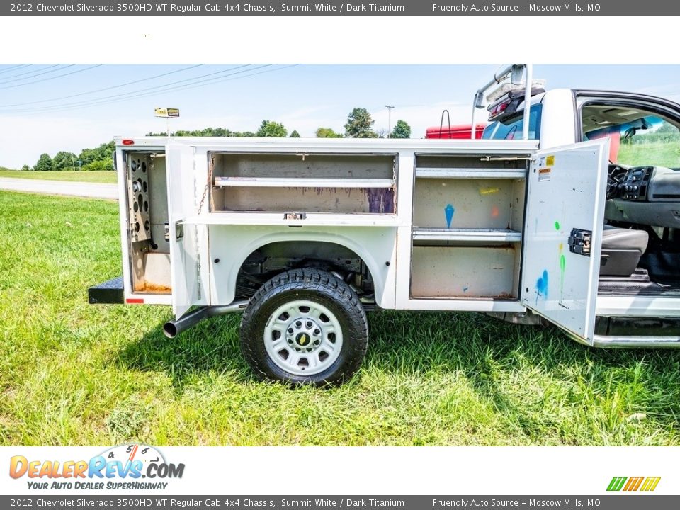 2012 Chevrolet Silverado 3500HD WT Regular Cab 4x4 Chassis Summit White / Dark Titanium Photo #21