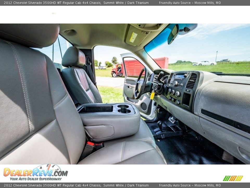 2012 Chevrolet Silverado 3500HD WT Regular Cab 4x4 Chassis Summit White / Dark Titanium Photo #23