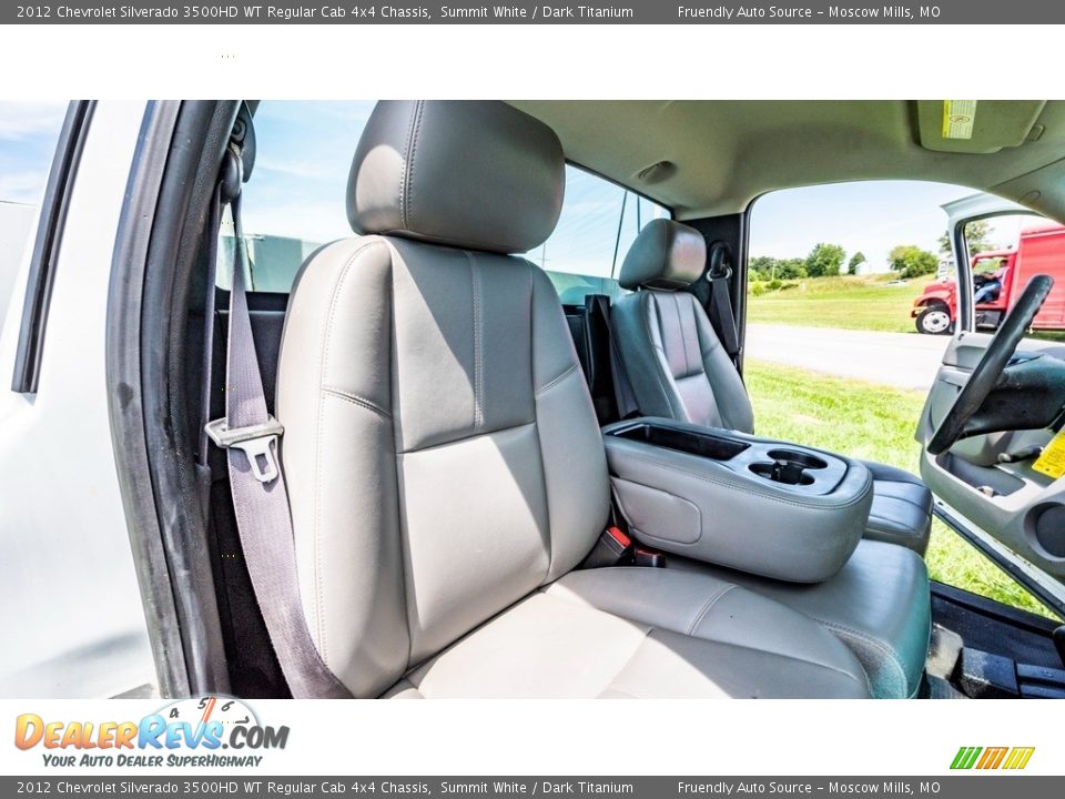 2012 Chevrolet Silverado 3500HD WT Regular Cab 4x4 Chassis Summit White / Dark Titanium Photo #24