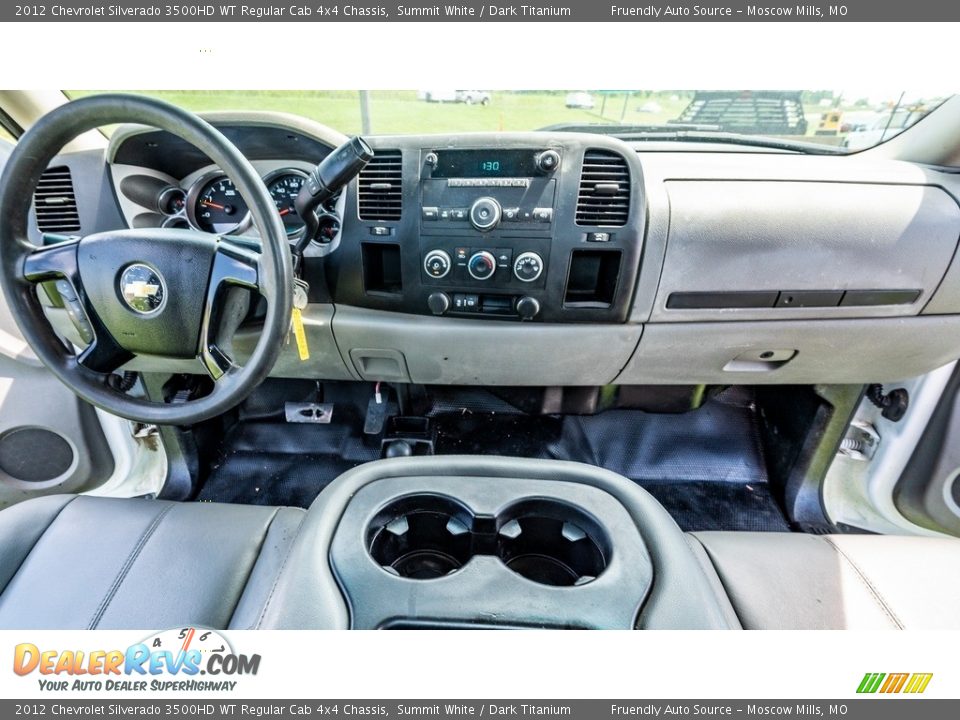 Dashboard of 2012 Chevrolet Silverado 3500HD WT Regular Cab 4x4 Chassis Photo #25