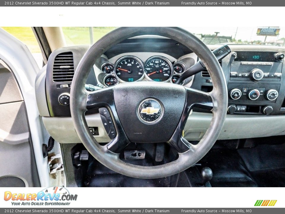 2012 Chevrolet Silverado 3500HD WT Regular Cab 4x4 Chassis Steering Wheel Photo #27