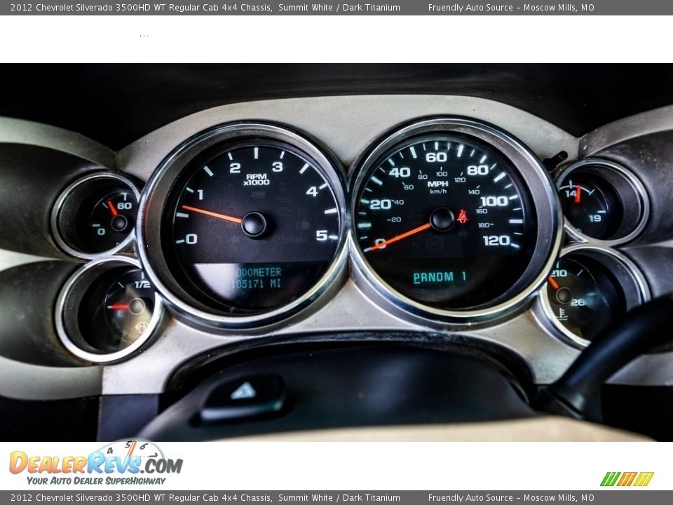 2012 Chevrolet Silverado 3500HD WT Regular Cab 4x4 Chassis Gauges Photo #28