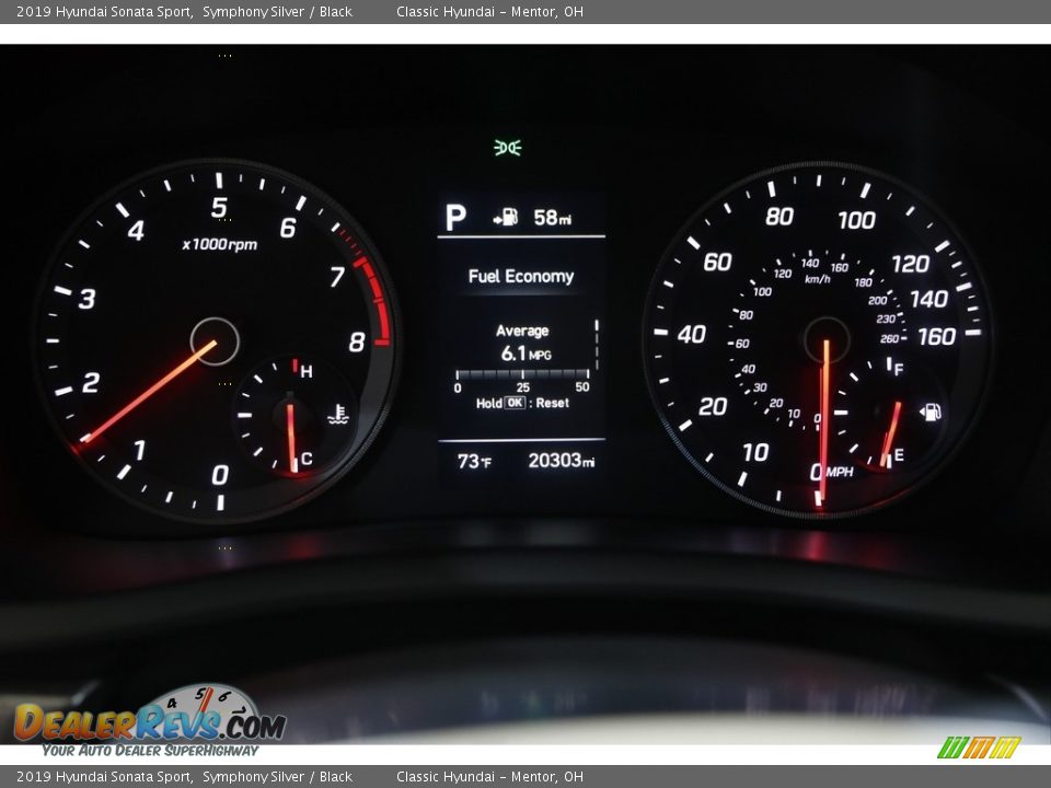 2019 Hyundai Sonata Sport Symphony Silver / Black Photo #8