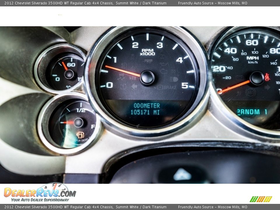 2012 Chevrolet Silverado 3500HD WT Regular Cab 4x4 Chassis Gauges Photo #29