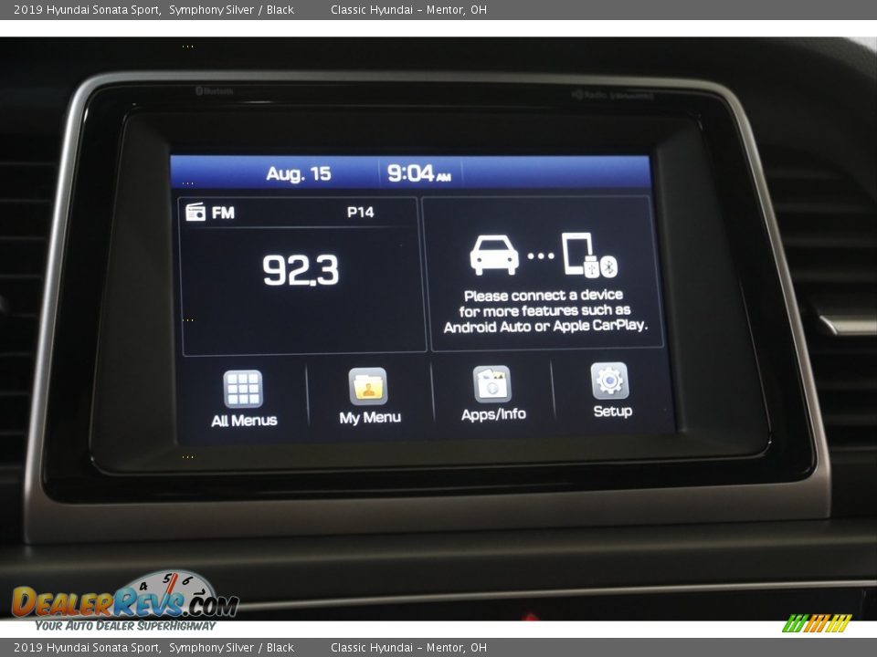 2019 Hyundai Sonata Sport Symphony Silver / Black Photo #10