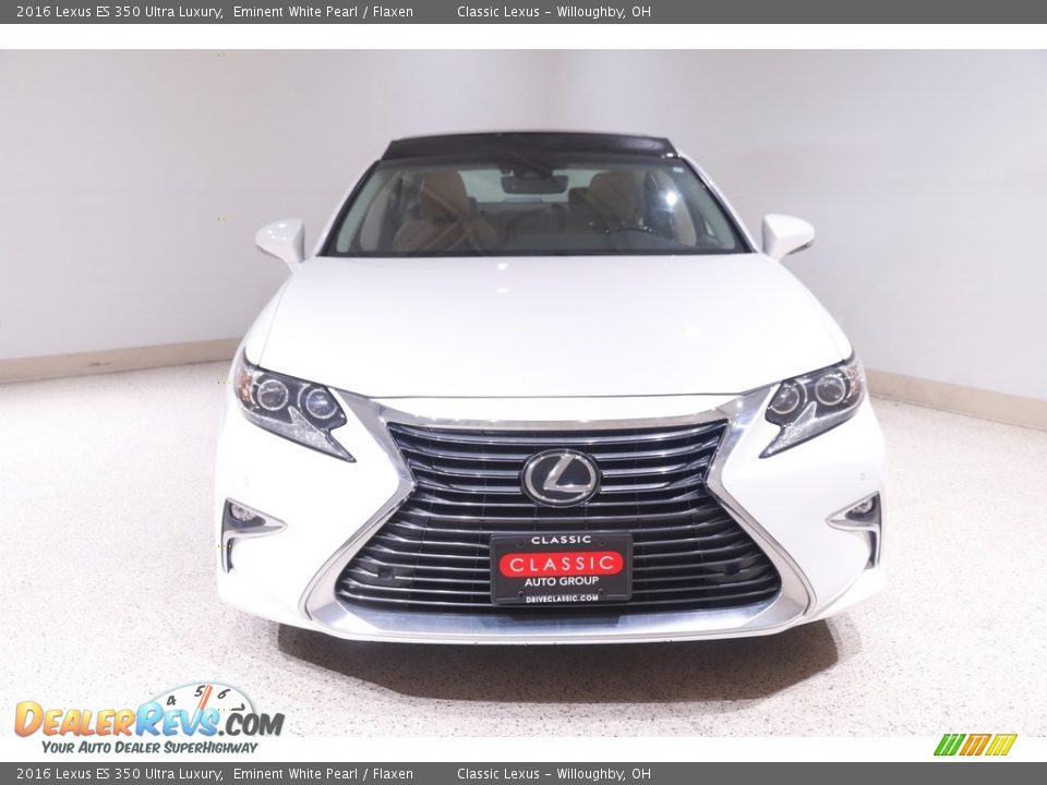 2016 Lexus ES 350 Ultra Luxury Eminent White Pearl / Flaxen Photo #2