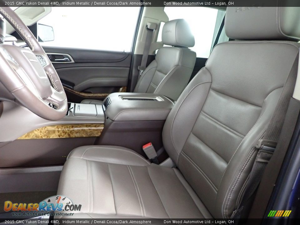 2015 GMC Yukon Denali 4WD Iridium Metallic / Denali Cocoa/Dark Atmosphere Photo #16