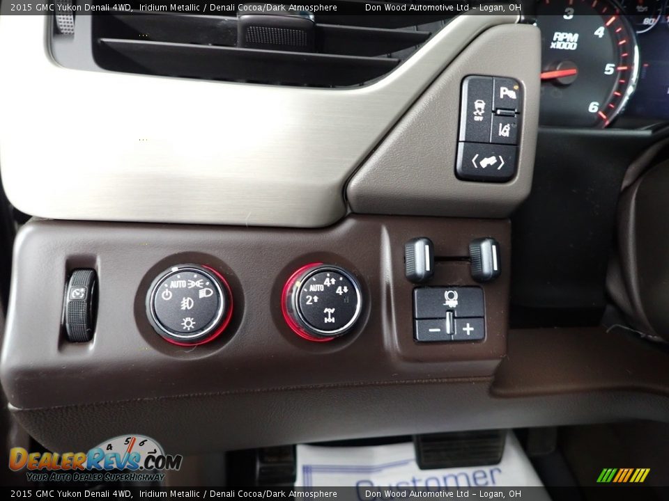 2015 GMC Yukon Denali 4WD Iridium Metallic / Denali Cocoa/Dark Atmosphere Photo #17