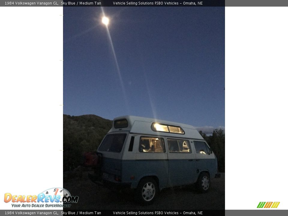 1984 Volkswagen Vanagon GL Sky Blue / Medium Tan Photo #32