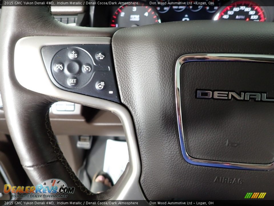 2015 GMC Yukon Denali 4WD Iridium Metallic / Denali Cocoa/Dark Atmosphere Photo #18
