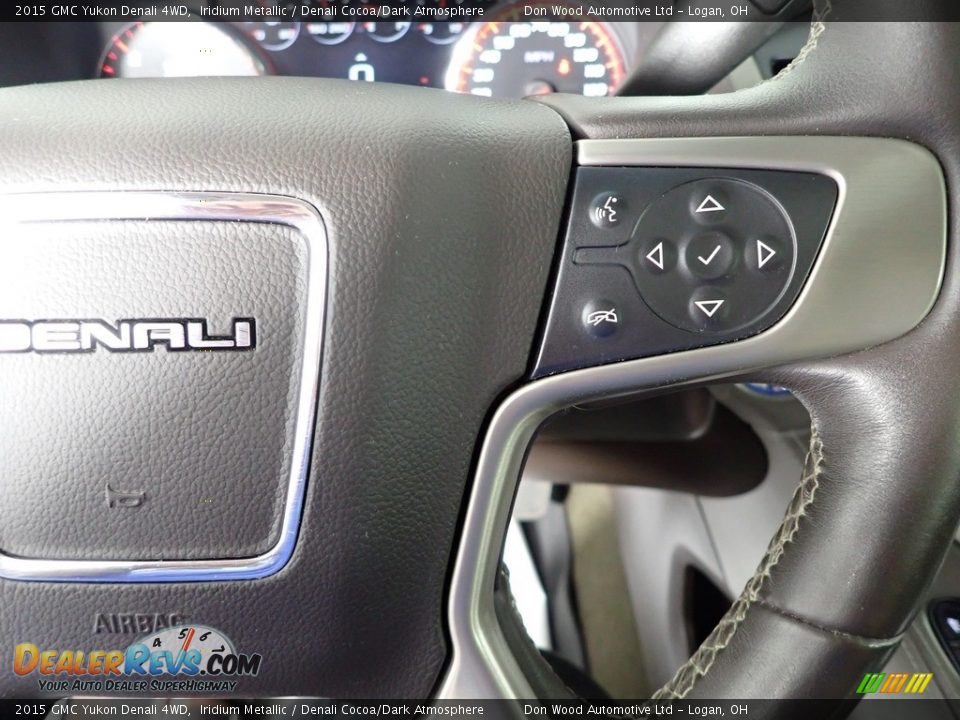 2015 GMC Yukon Denali 4WD Iridium Metallic / Denali Cocoa/Dark Atmosphere Photo #19
