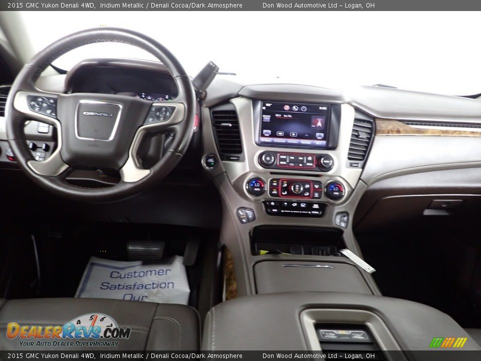 2015 GMC Yukon Denali 4WD Iridium Metallic / Denali Cocoa/Dark Atmosphere Photo #28