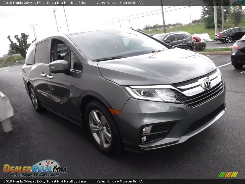 2018 Honda Odyssey EX-L Forest Mist Metallic / Beige Photo #6