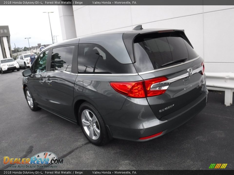 2018 Honda Odyssey EX-L Forest Mist Metallic / Beige Photo #9