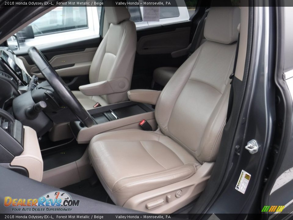 2018 Honda Odyssey EX-L Forest Mist Metallic / Beige Photo #14