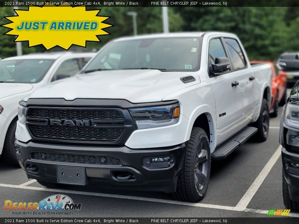 2021 Ram 1500 Built to Serve Edition Crew Cab 4x4 Bright White / Black Photo #1