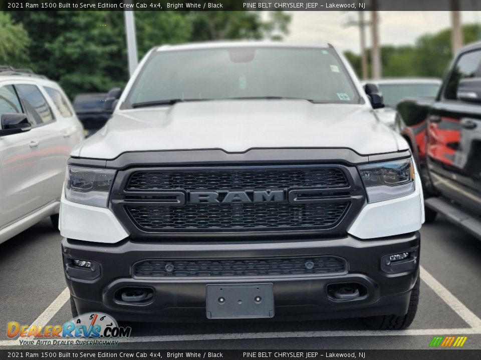 2021 Ram 1500 Built to Serve Edition Crew Cab 4x4 Bright White / Black Photo #2