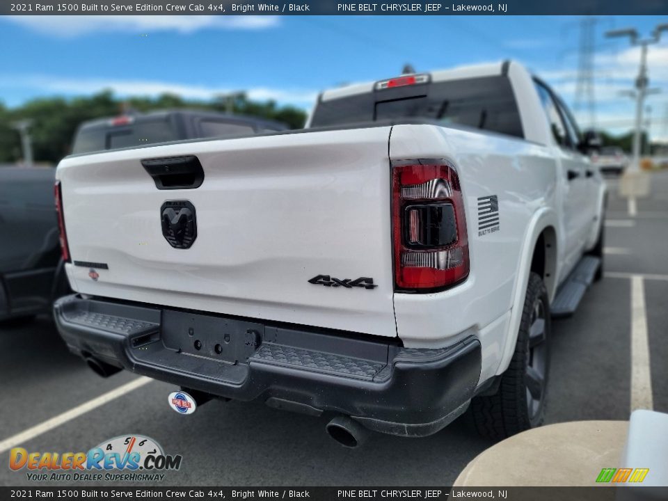 2021 Ram 1500 Built to Serve Edition Crew Cab 4x4 Bright White / Black Photo #5