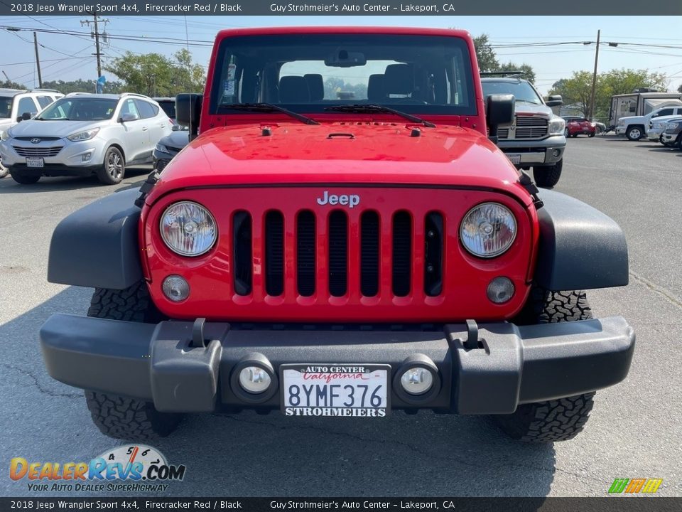 2018 Jeep Wrangler Sport 4x4 Firecracker Red / Black Photo #2