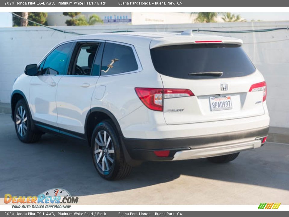 2020 Honda Pilot EX-L AWD Platinum White Pearl / Black Photo #2