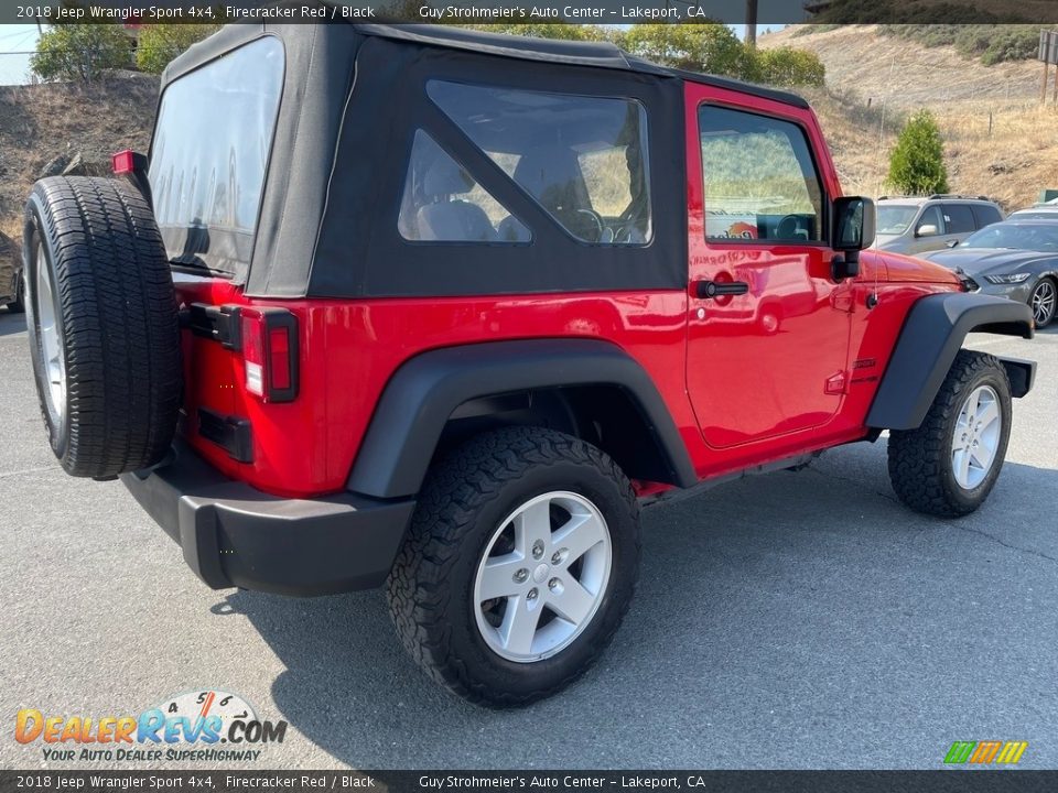 2018 Jeep Wrangler Sport 4x4 Firecracker Red / Black Photo #5