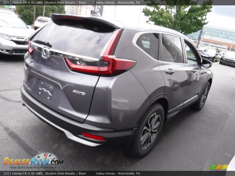 2021 Honda CR-V EX AWD Modern Steel Metallic / Black Photo #7