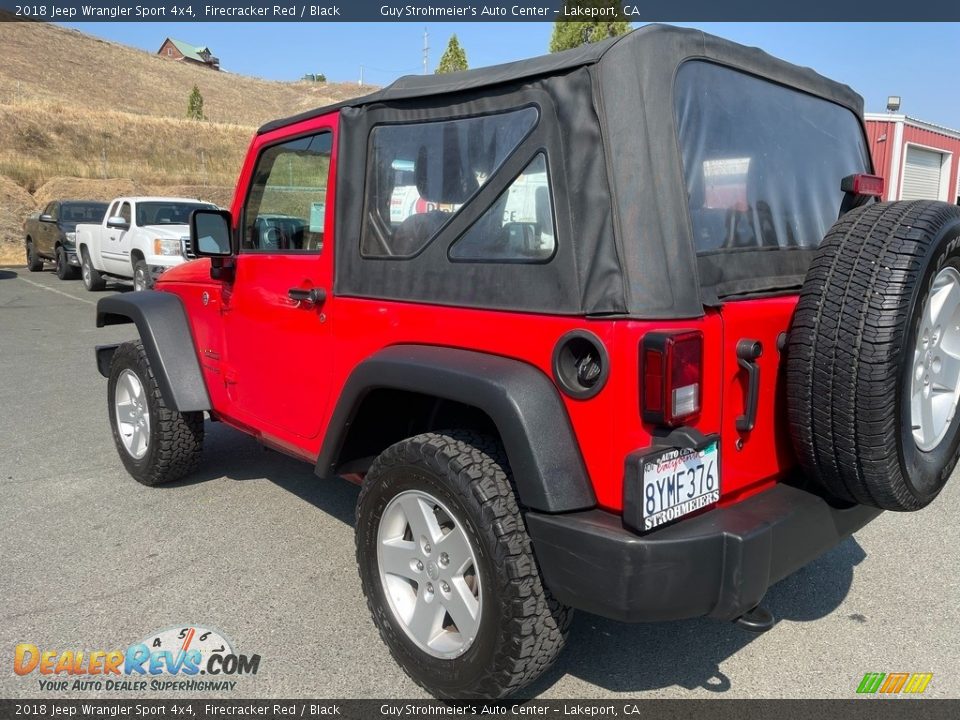 2018 Jeep Wrangler Sport 4x4 Firecracker Red / Black Photo #7