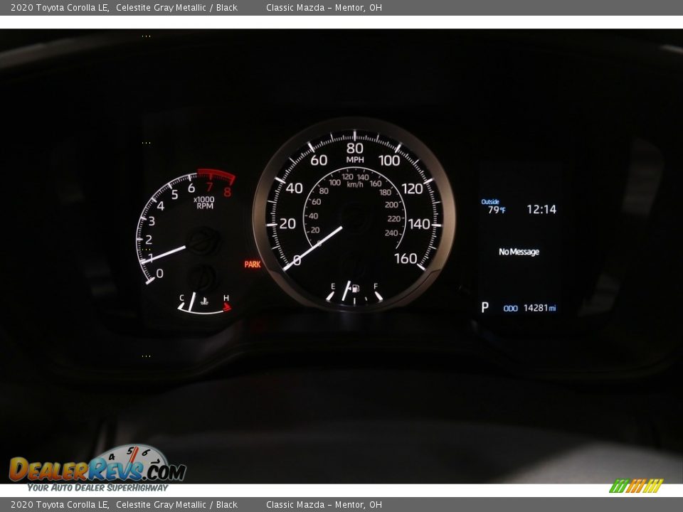 2020 Toyota Corolla LE Celestite Gray Metallic / Black Photo #8