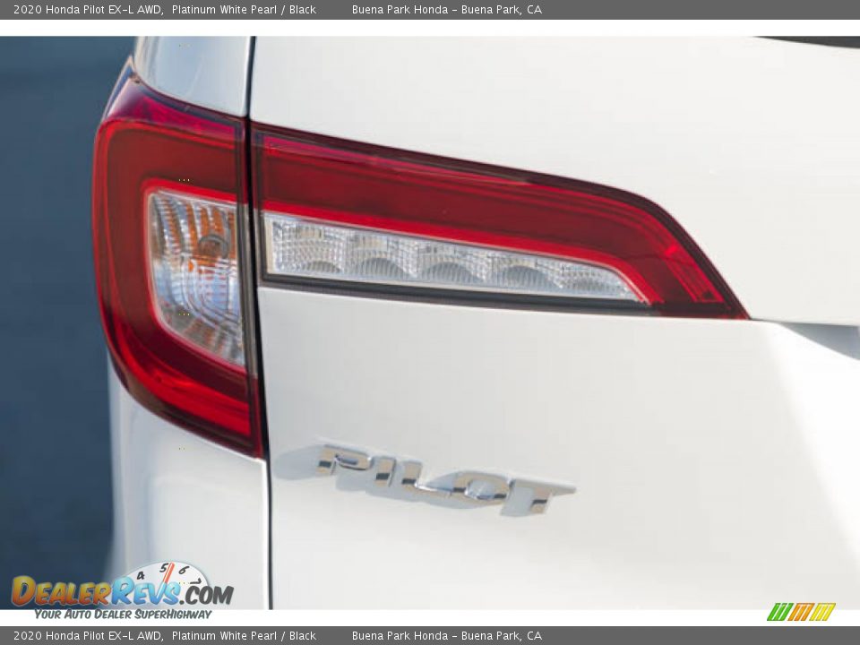 2020 Honda Pilot EX-L AWD Platinum White Pearl / Black Photo #10