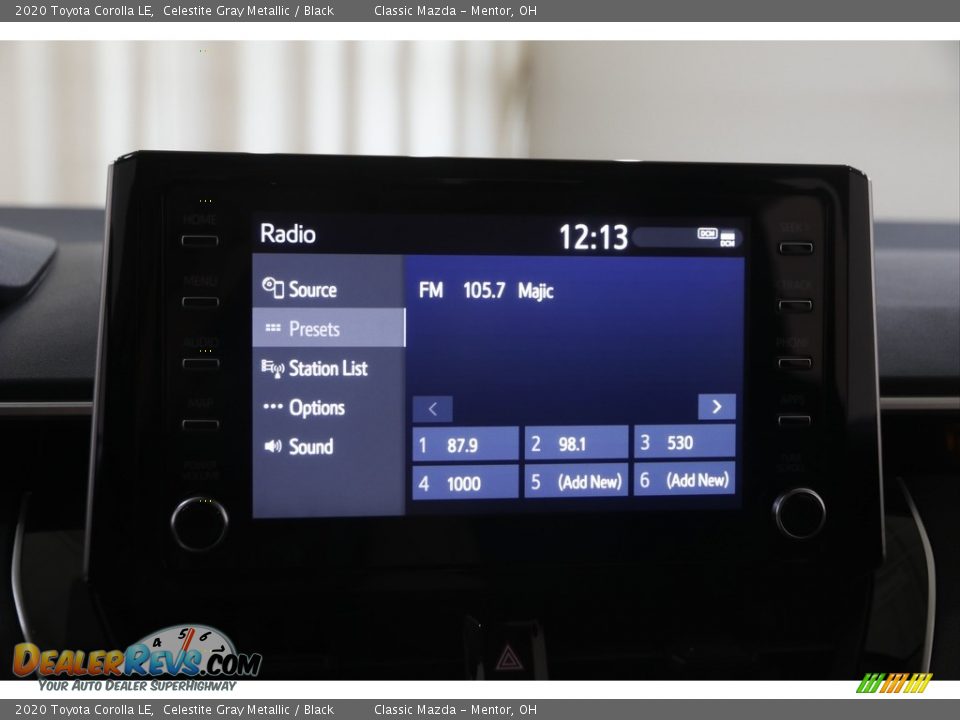 2020 Toyota Corolla LE Celestite Gray Metallic / Black Photo #12