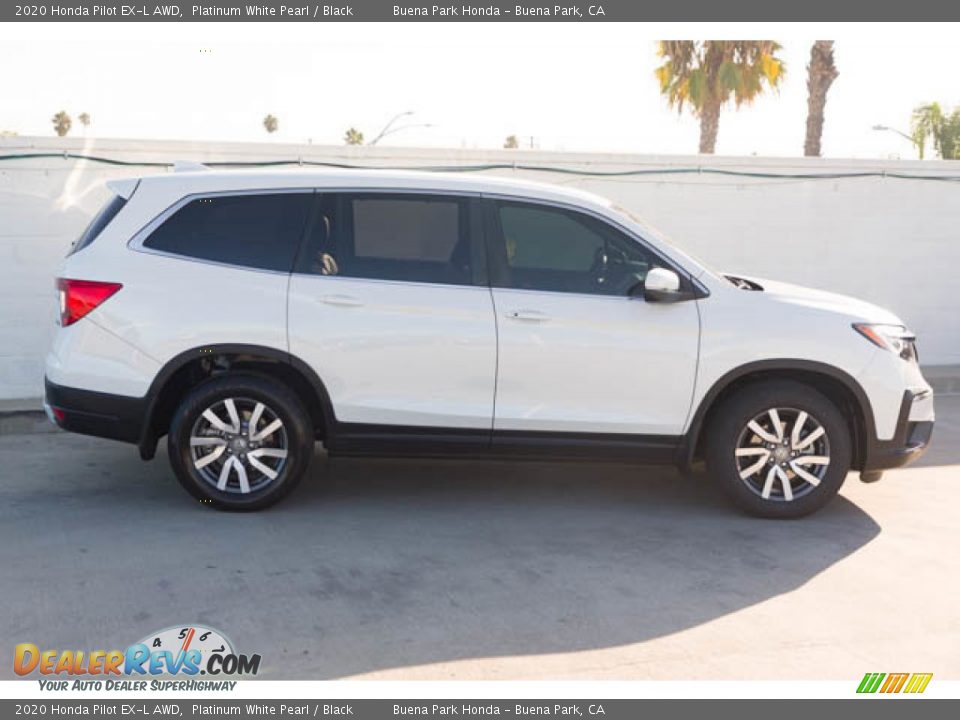 2020 Honda Pilot EX-L AWD Platinum White Pearl / Black Photo #12