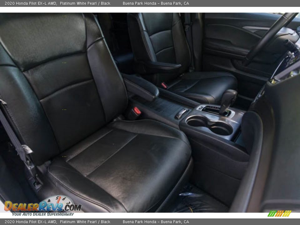 2020 Honda Pilot EX-L AWD Platinum White Pearl / Black Photo #28