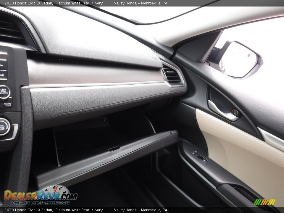 2020 Honda Civic LX Sedan Platinum White Pearl / Ivory Photo #19