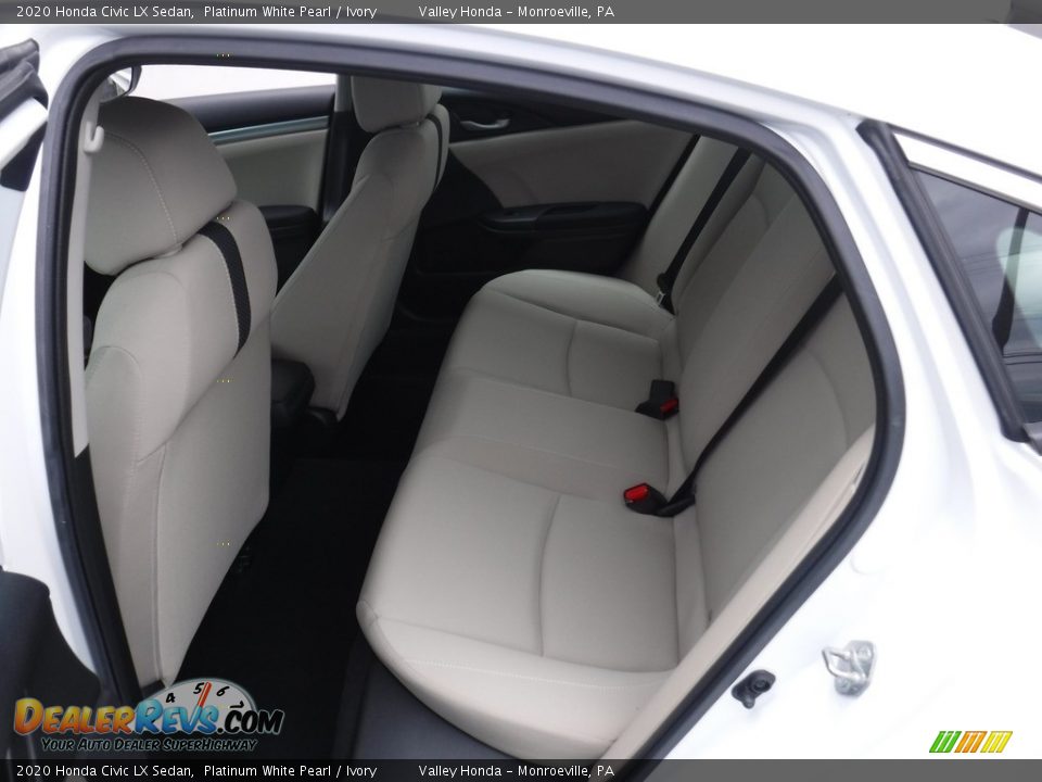 2020 Honda Civic LX Sedan Platinum White Pearl / Ivory Photo #23