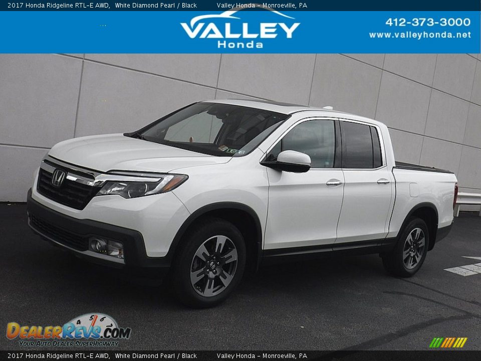 2017 Honda Ridgeline RTL-E AWD White Diamond Pearl / Black Photo #1