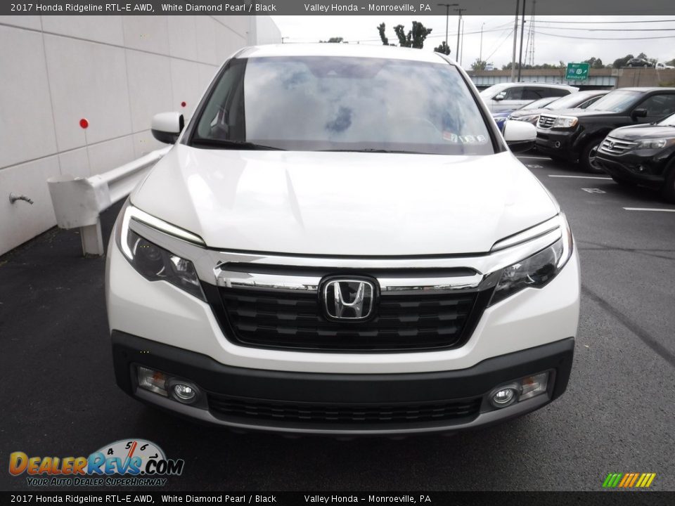 2017 Honda Ridgeline RTL-E AWD White Diamond Pearl / Black Photo #6