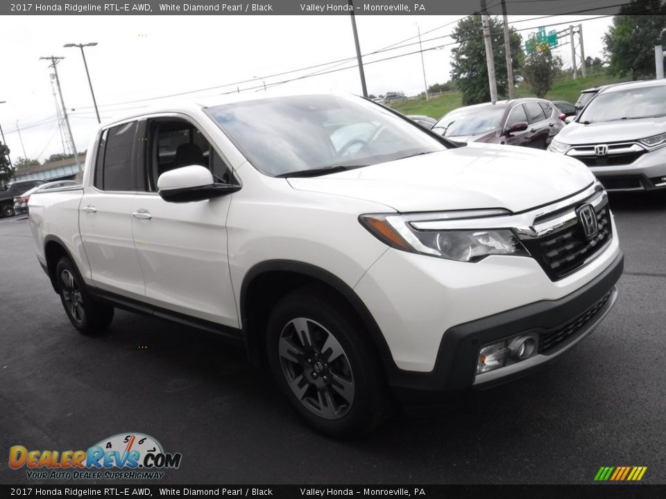 2017 Honda Ridgeline RTL-E AWD White Diamond Pearl / Black Photo #7