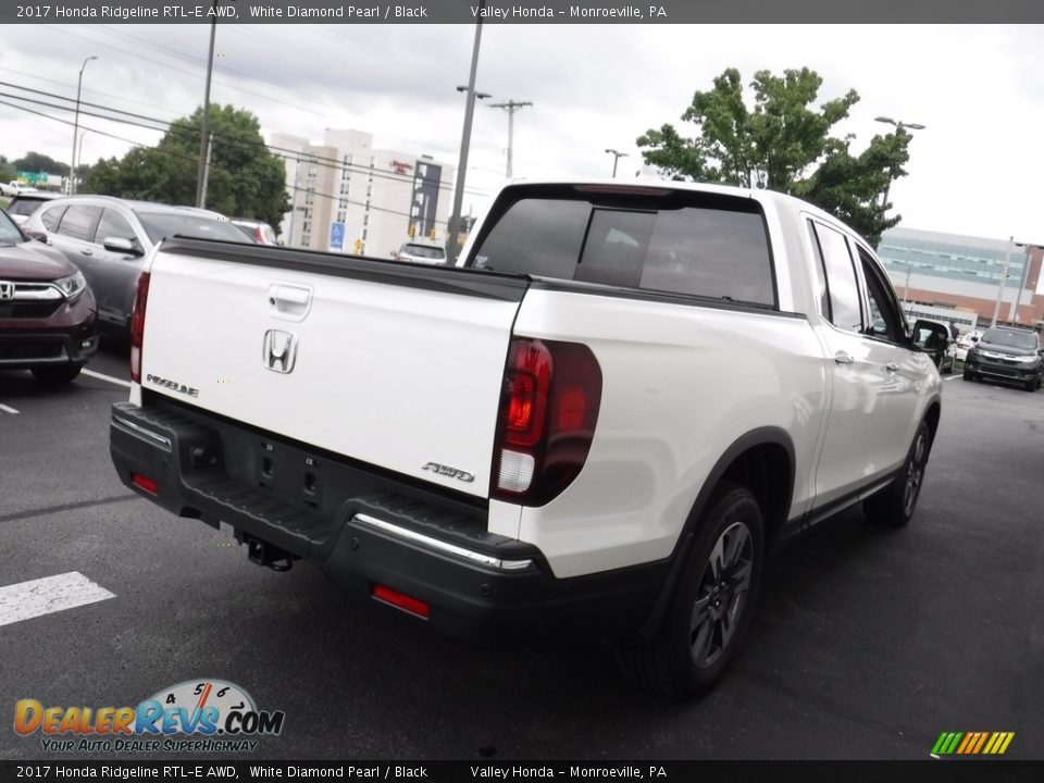 2017 Honda Ridgeline RTL-E AWD White Diamond Pearl / Black Photo #8