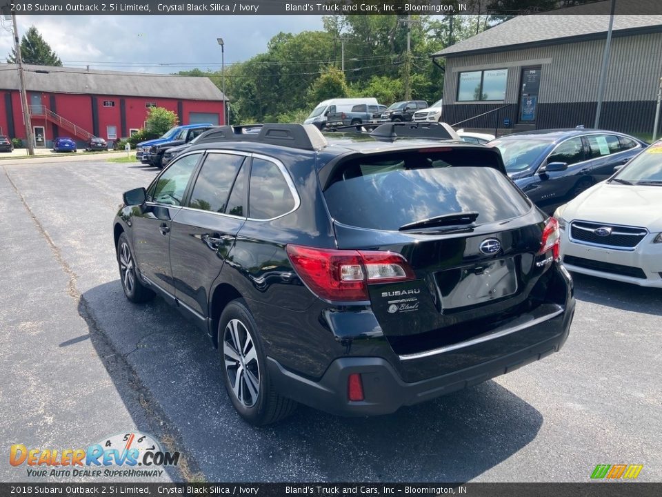 2018 Subaru Outback 2.5i Limited Crystal Black Silica / Ivory Photo #3