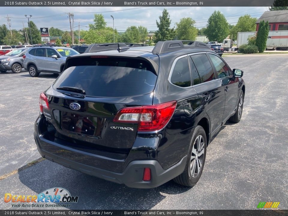 2018 Subaru Outback 2.5i Limited Crystal Black Silica / Ivory Photo #6