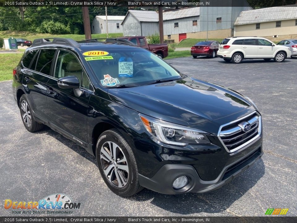 2018 Subaru Outback 2.5i Limited Crystal Black Silica / Ivory Photo #7